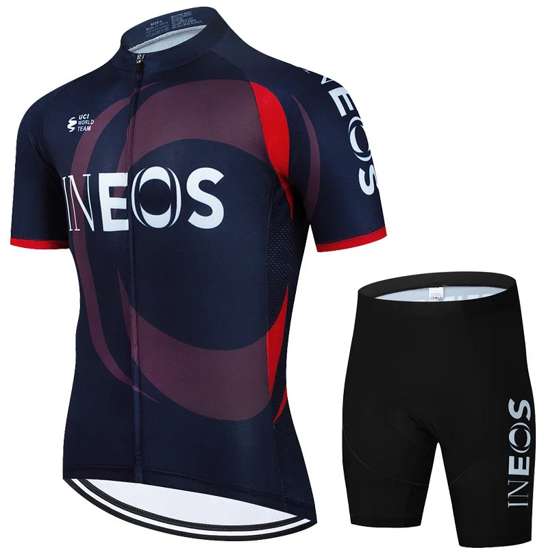 Brand Men's Short Sleeve Cycling Jersey Set Road Bike Cycling Jersey Set Cross-Border Exclusive