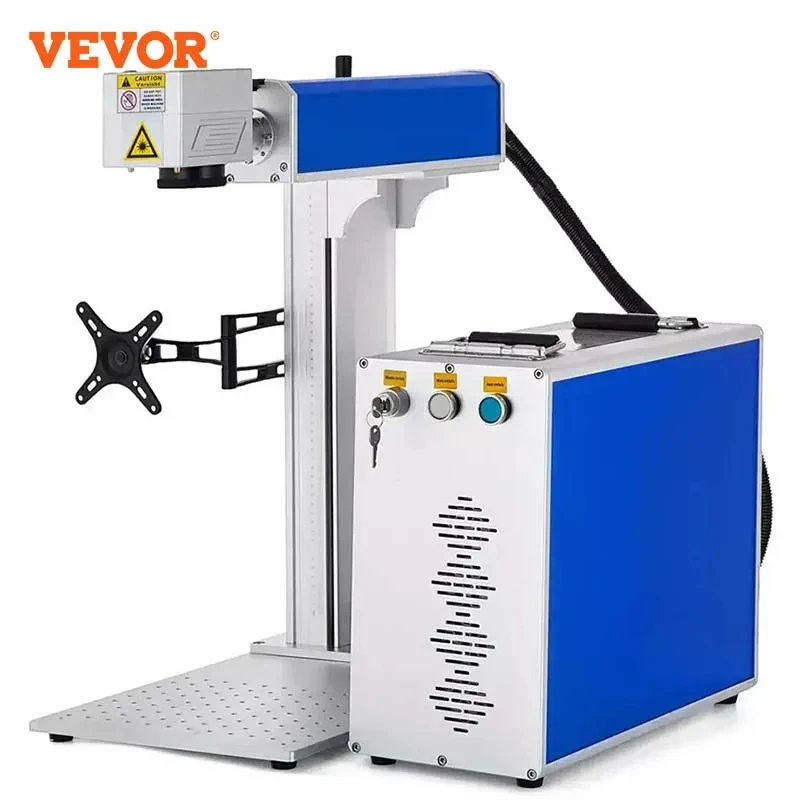 VEVOR-máquina de marcado láser de fibra, 30W, 50W, Metal, acero inoxidable, corte, oro, plata, anillo, máquina de grabado de joyas