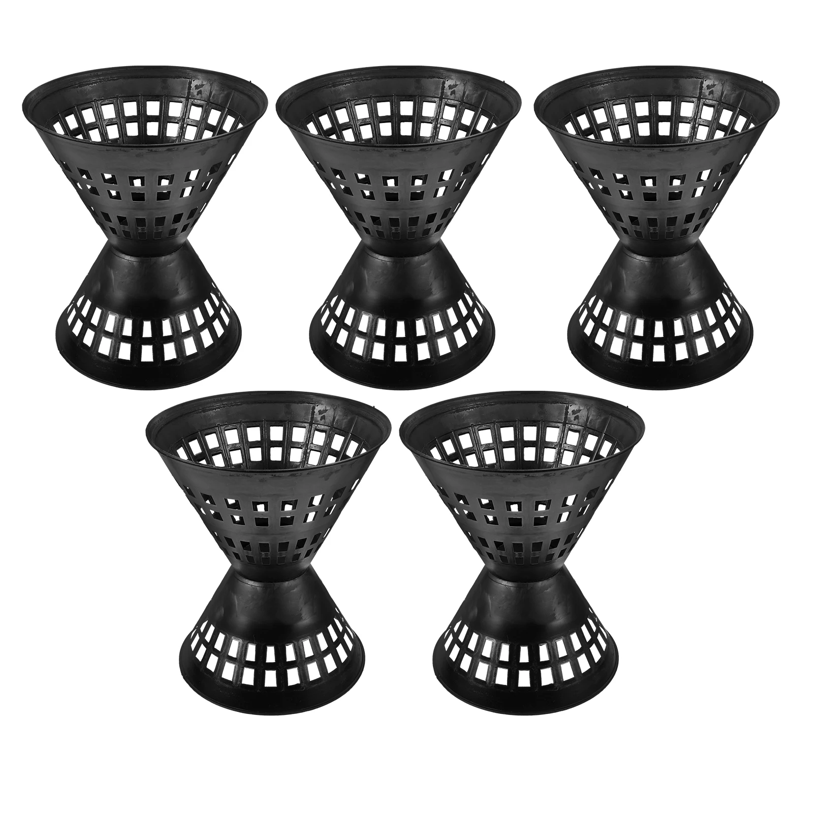 5 قطعة حامل باقة بلاستيكية متوسطة سوداء لتقوم بها بنفسك تشكيلة زهور مواد التعبئة والتغليف المتينة ديكور منزلي للزفاف استخدام الحفلات