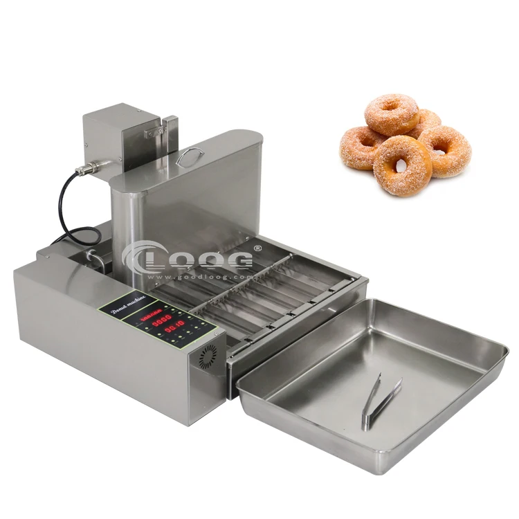 

Commercial Snack Equipment High Quality 6 Rows Donut Machine Auto Doughnut Fry Machine Automatic Mini Doughnut Making Machine F