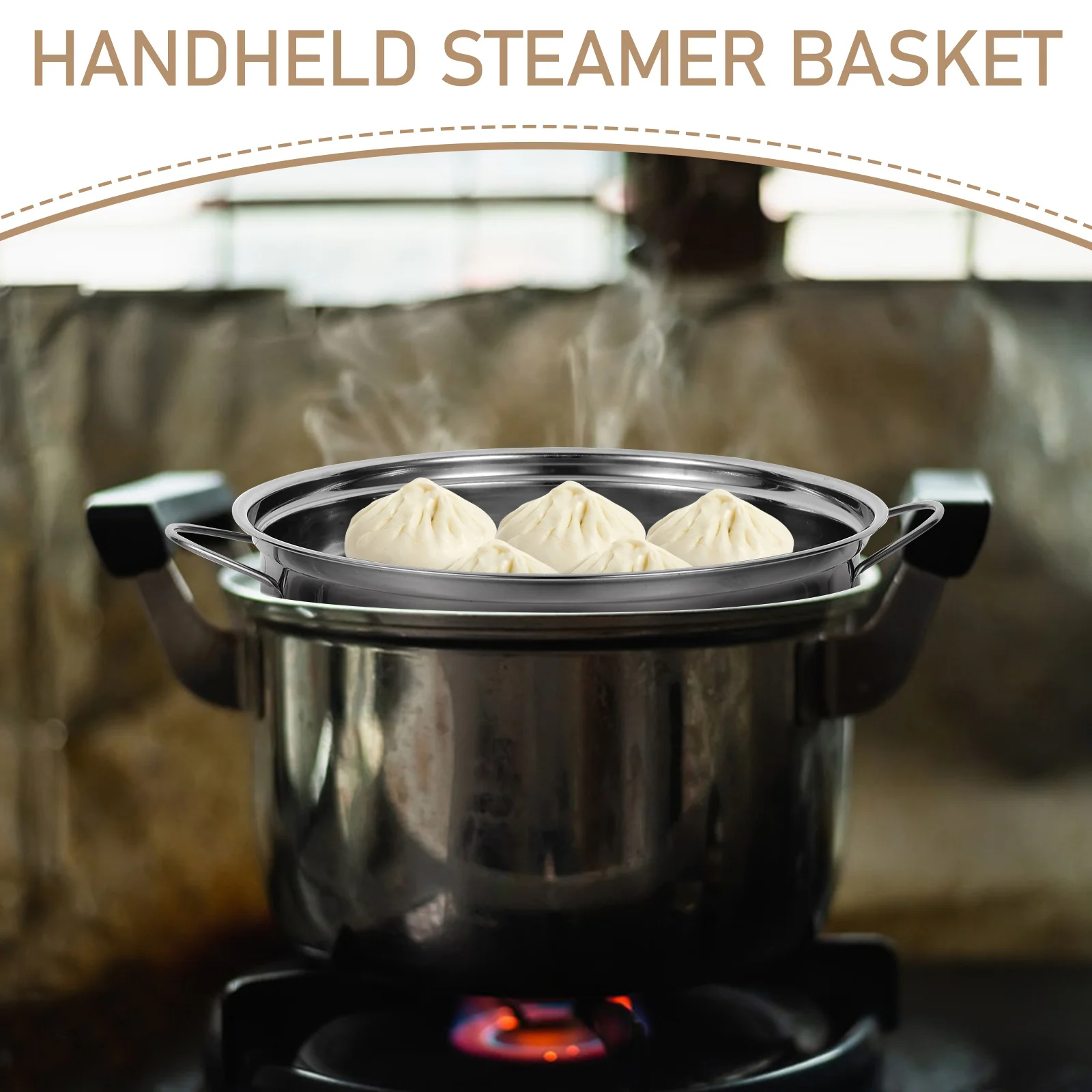 

1pcs Round Steaming Basket Stainless Steel Steamer Plate For Pot Vegetable Rice Cooker Insert Kitchen Cooking Supply