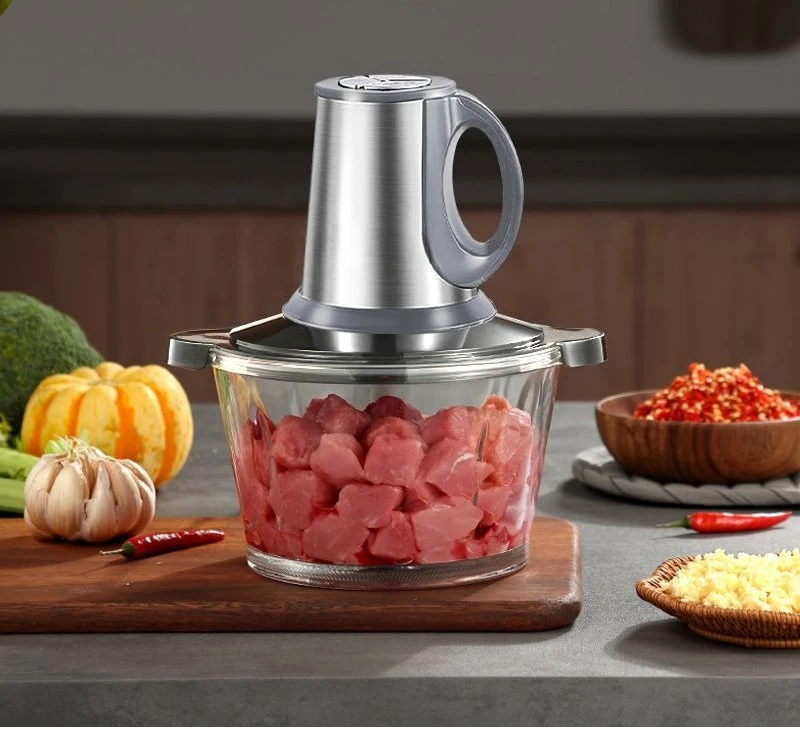 

Meat grinder, cooking, transparent glass, household, large capacity, electric, chopped vegetables