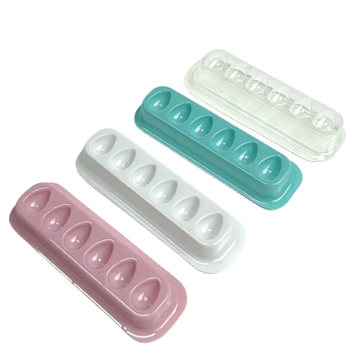 1 box Mixed Color Self Adhering Eyelash Extension Lash Glue Tray Wells Fan maker Private Label Available