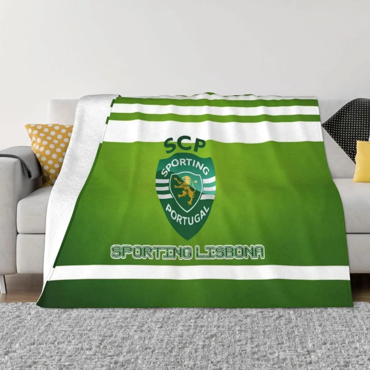 Sporting CP 1124 Plush Bed Blanket Thin Wadding Blanket Throw Blanket