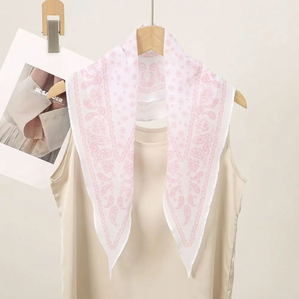 أزياء الكاجو الجوز وشاح حريري واقية من الشمس رقيقة مريلة شال الحجاب الديكور الراقية أشرطة الشعر ربيع الخريف