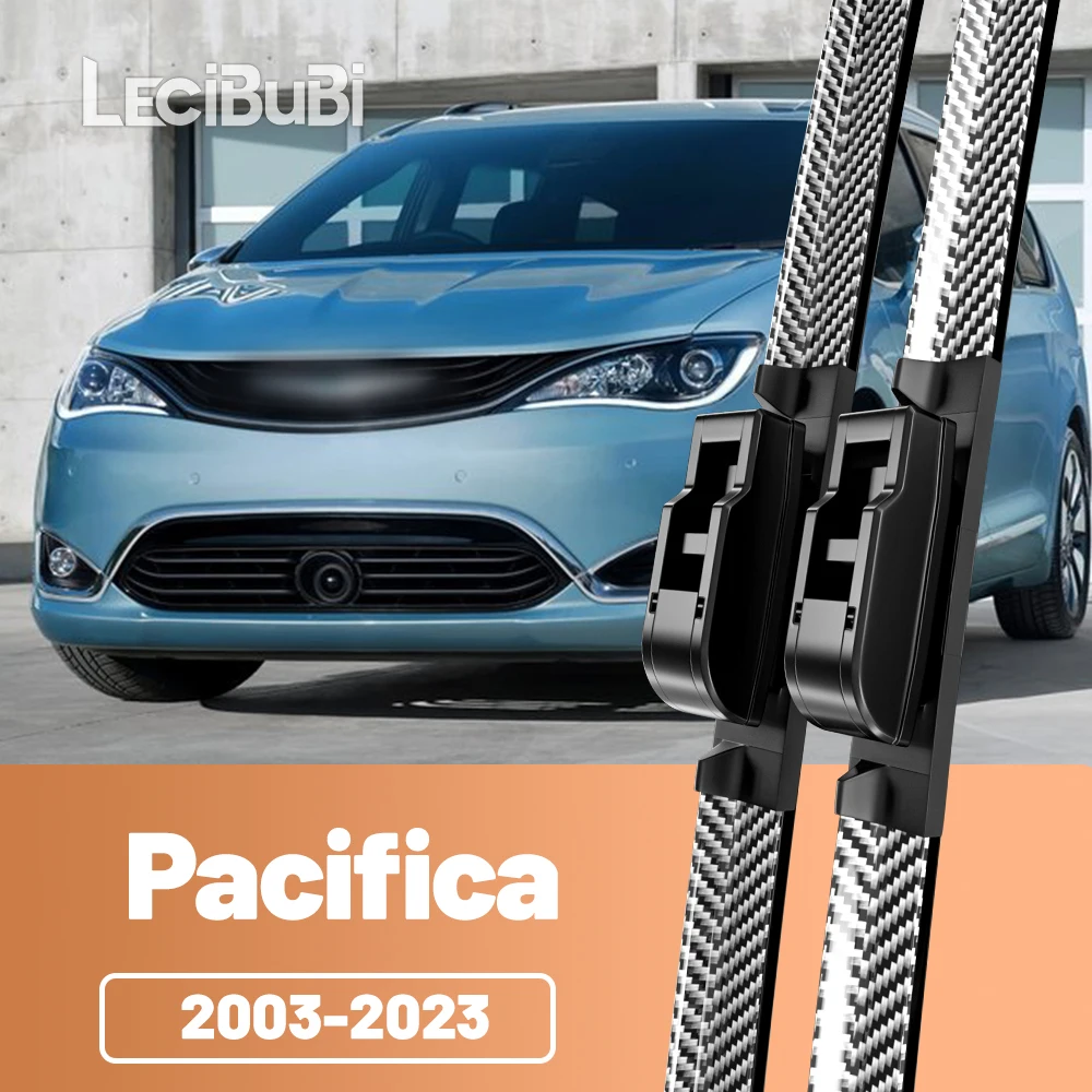 2 stücke Frontscheibe Scheibenwischerblätter Carbon Faser Scheibenwischer Für Chrysler Pacifica 2003-2023 2008 2009 2016 2017 2018 2019