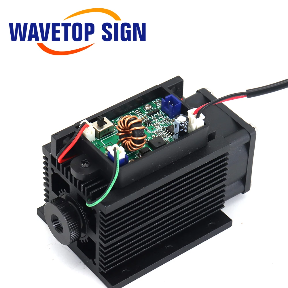 WaveTopSign 450nm 12V High Power Blue Violet Laser Module 7w 10w for Laser Engraving Machine Acessories