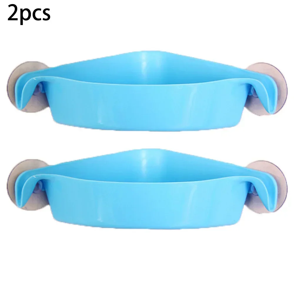 2Pcs Suction Cup Bathroom Accessories Corner Storage Rack Kitchen Storage Shelf Storage Shelf 2020 New Arrival