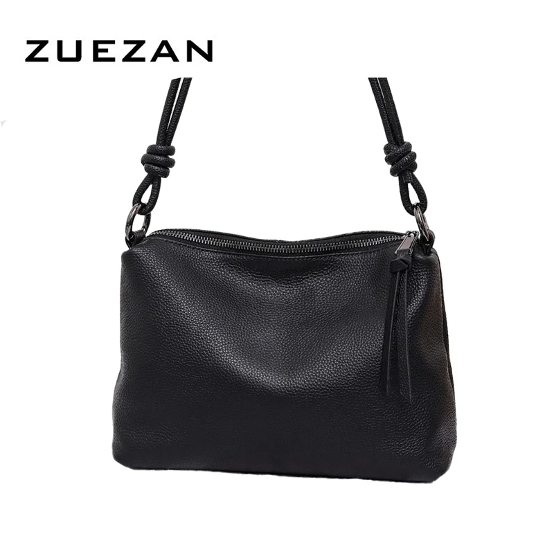 Women Genuine Leather Bag, Tassels Hobo Shoulder Bag, 100% Natural Cowhide, Female Fashion Messenger Crossbody Bags D477