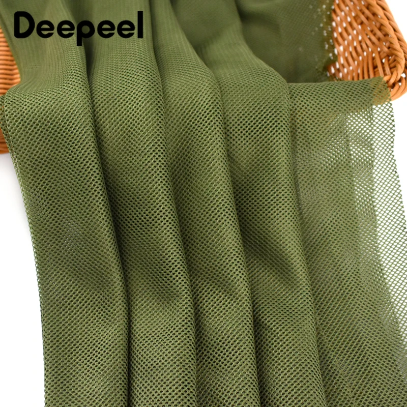 100/150/200*155cm Breathable Mesh Fabric Sewing T-shirt Sport Clothes Low-stretch Fabrics Mosquito
