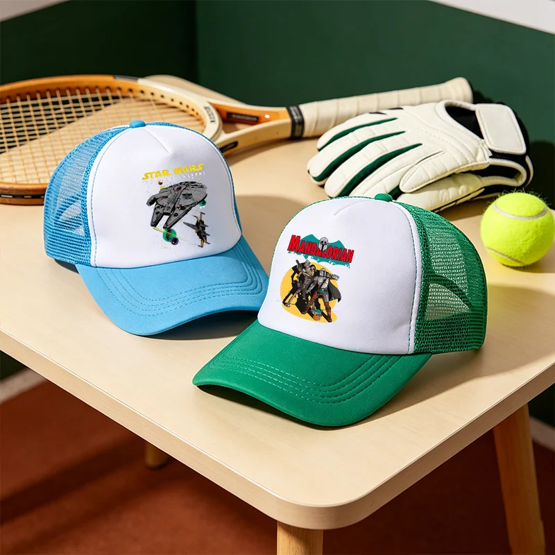 Stared Wars Mesh Baseball Caps Fashion Sun Hat Cute Cartoon Sunbonnet Trucker Hats Sports Team Snapback Cap Summer Birthday Gift