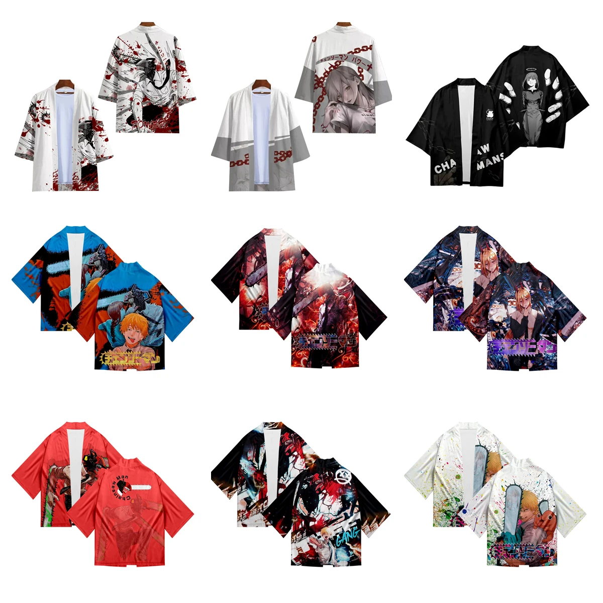 Anime Chainsaw Man Kimono Denji Cloak Makima Cosplay Yukata 3D Printing Jacket Unisex Cardigan Haori Sportswear Pajamas Costumes