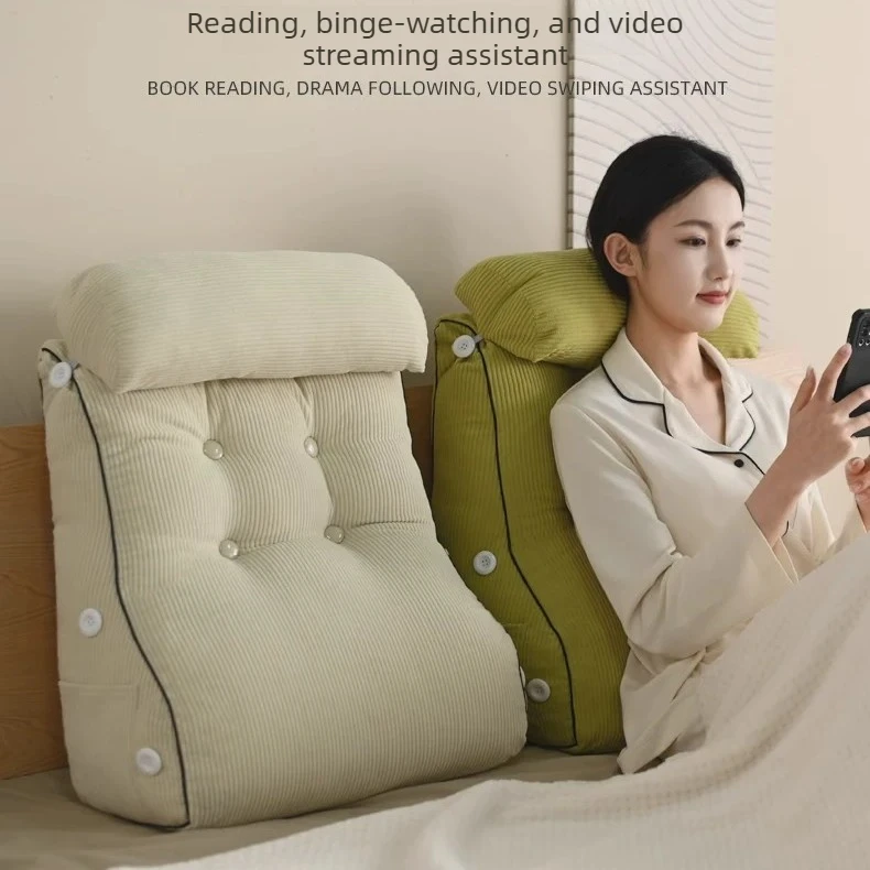 Combined Backrest Headboard Pillow Cute Pillow Cojines Decorativos Floor Cushion Headrest Cushion Sofa Tatami Backrest Washable