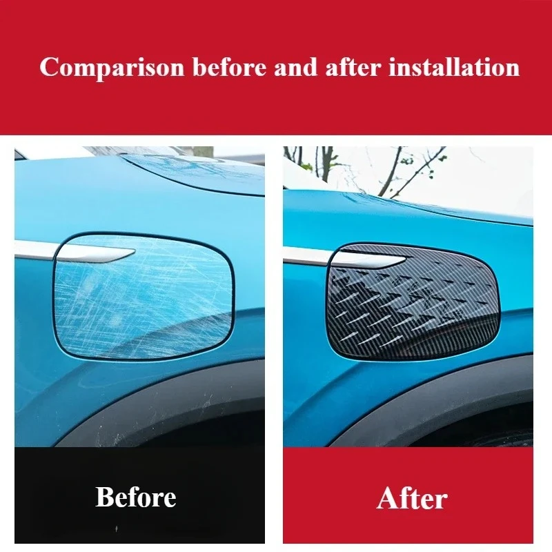 Car Charging Protection Cover For BYD Yuan Plus Atto 3 2022 ABS Decoration Plug-in Port Auto Exterior Modification Accessories