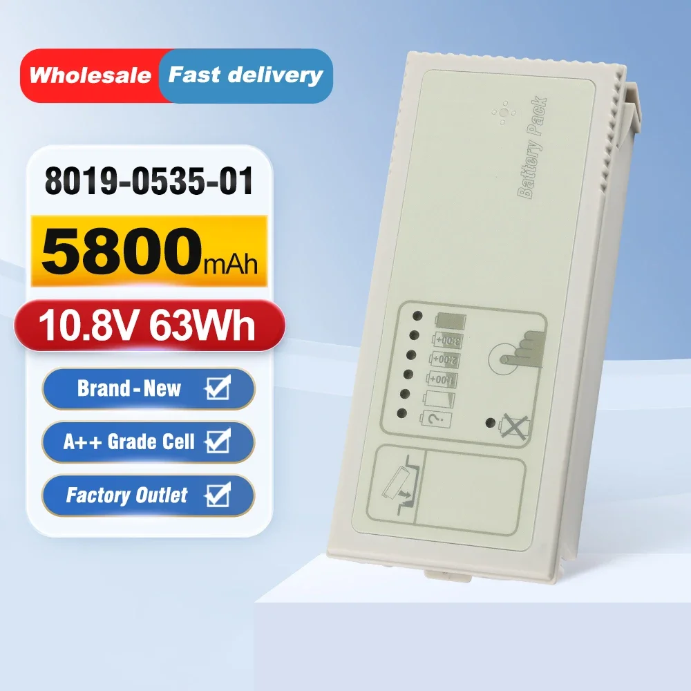 ETESBAY 8019-0535-01 Zoll SurePower Battery Pack 10.8V 63Wh For Defibrillator R E Series Replacement