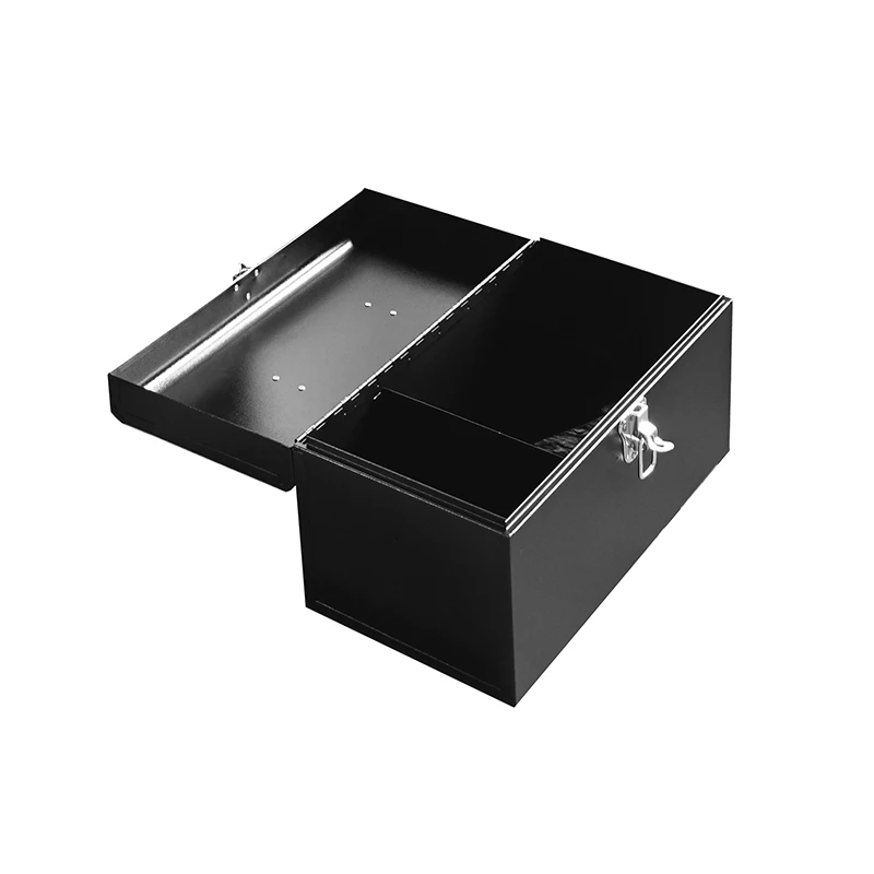 a forHeavy Duty Handheld Steel Toolbox, Multi-purpose Hardware Organizer for Car, Home, Garage Maintenance