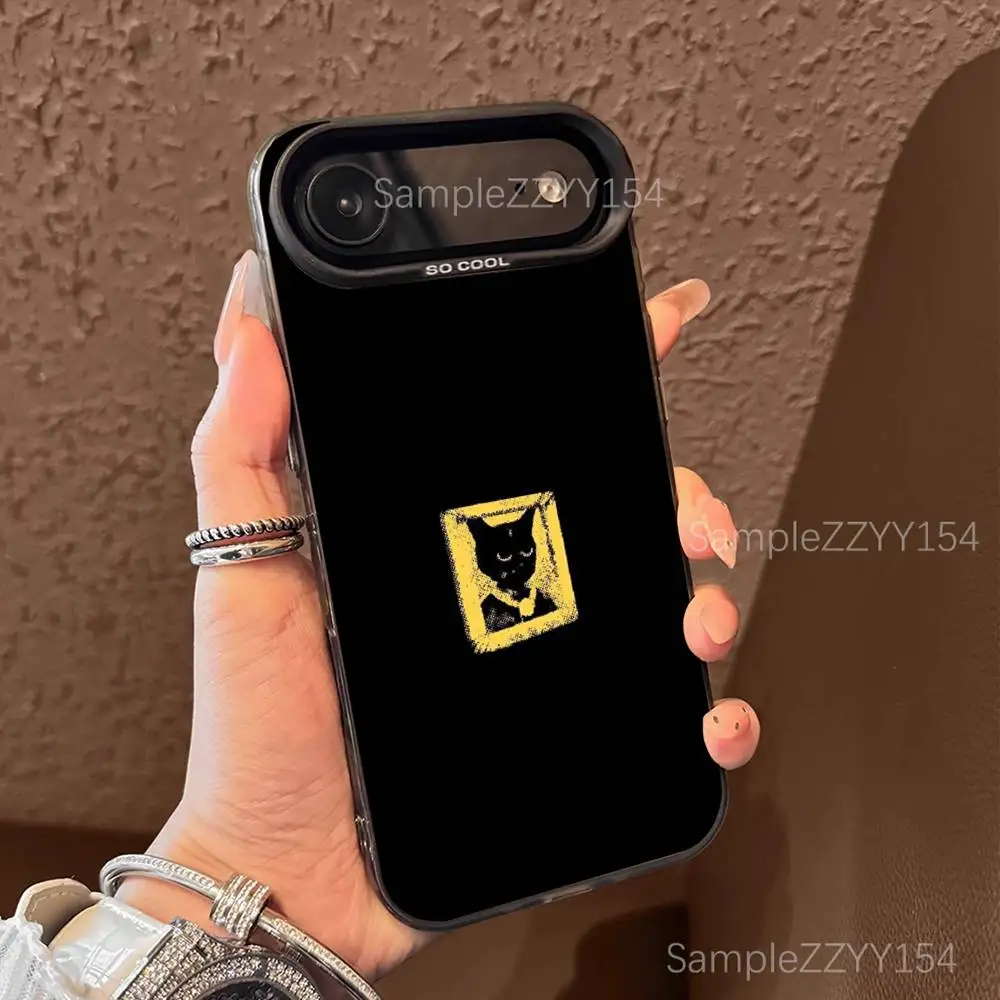 حافظة هاتف Yung Lixo الموازنة لهاتف iPhone 17,16,15,14,13,12,X,8,Pro,Max,Plus,E,SE4,Air,Mini Black IMD Matte