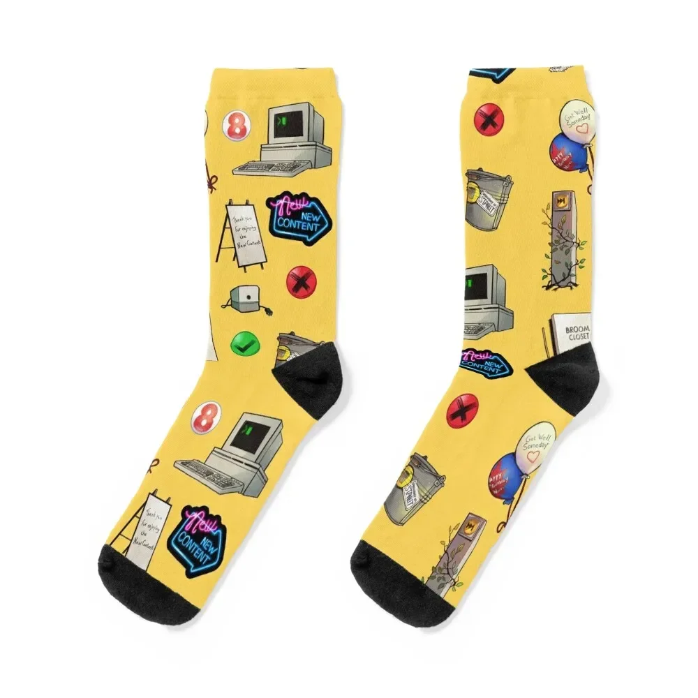 

MUNDANE OBJECTS Socks Novelties Running Run Men's Socks For Women Men's designer Sports winter thermal crazy Women Socks Men's