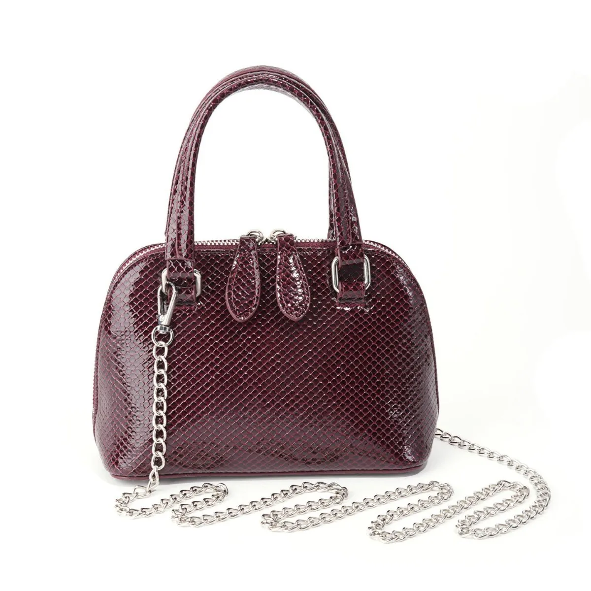 

Retro Crocodile Pattern Shell Bag Women's Single Shoulder Bag Crossbody Handbag PU Material Small Square Bag for Daily Use