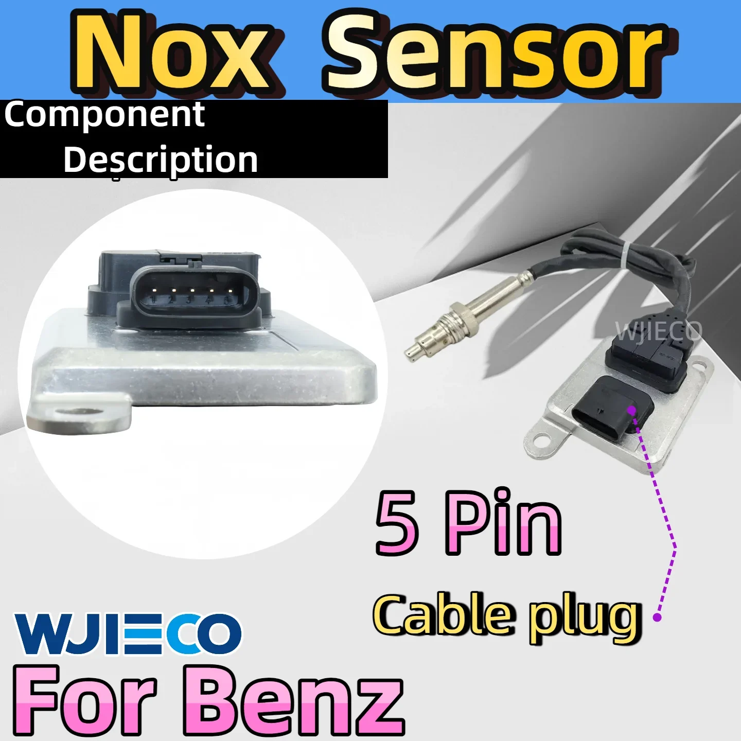 A0009052519 الأصلي الجديد النيتروجين الأكسجين NOx الاستشعار 12 فولت لمرسيدس بنز W222 V222 X222 GLC W205 0009052519