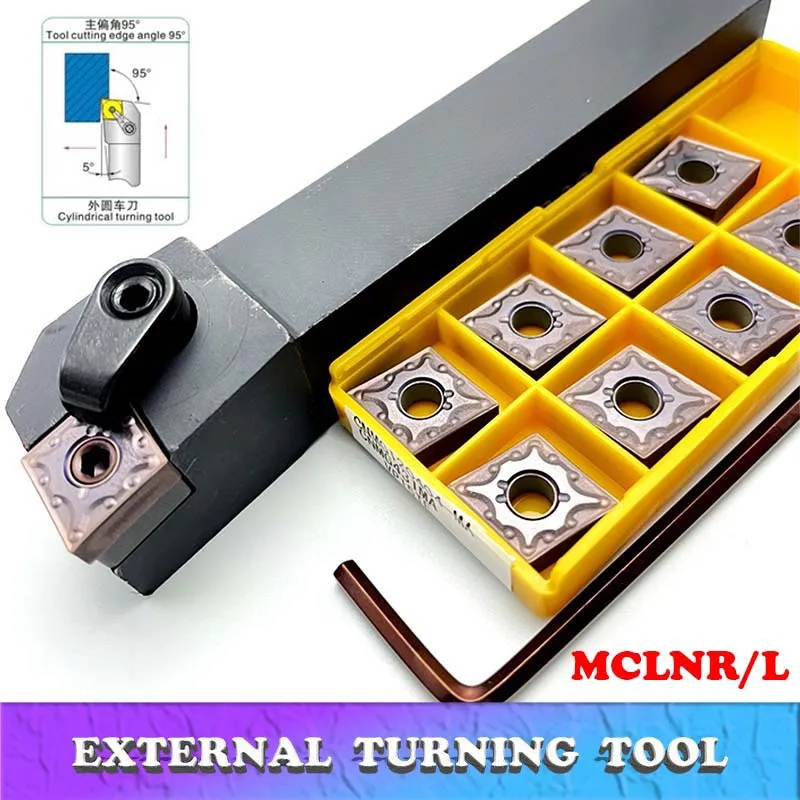 CNMG120404 MCLNR1616H12 MCLNR2020K12 MCLNR2525M12 External Turning Tool MCLNR Lathe Bar Turning Holder CNC Cutting Tool Cutter