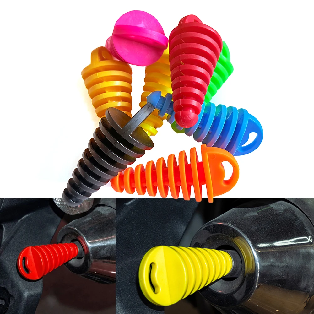 38mm Universal Motorcycle Exhaust Pipe Plug Exhaust Systems Cleaning Plug Pipe Protector for 2/4-stroke Dirt Bike ATV Motorbike