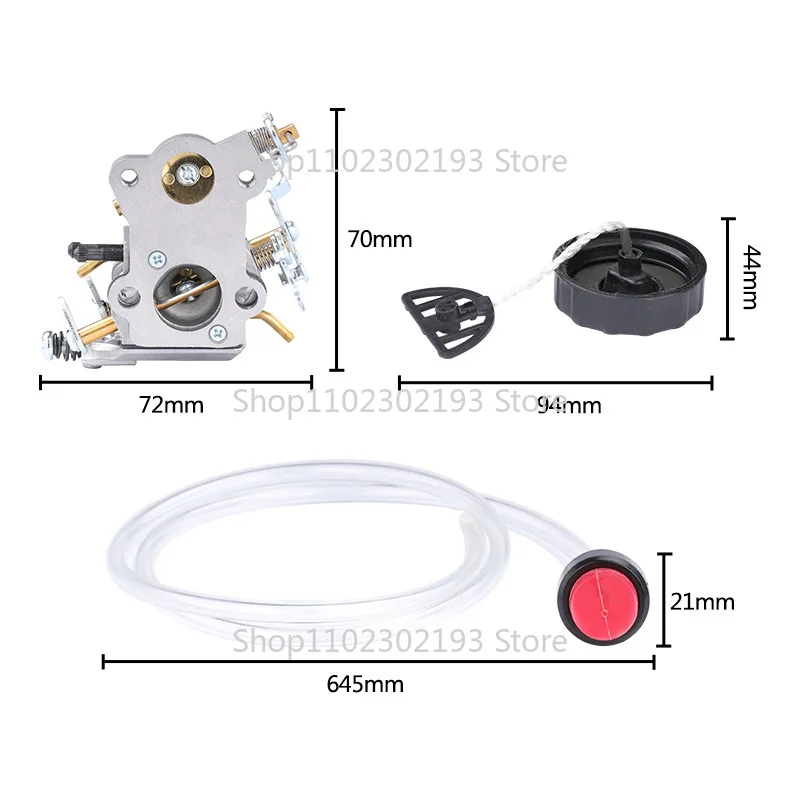 Carburetor Kit Replacement  For ZAMA C1M-W26C For Poulan P3314 PP3516 P4018 P3416 PP3816 Chainsaw Parts