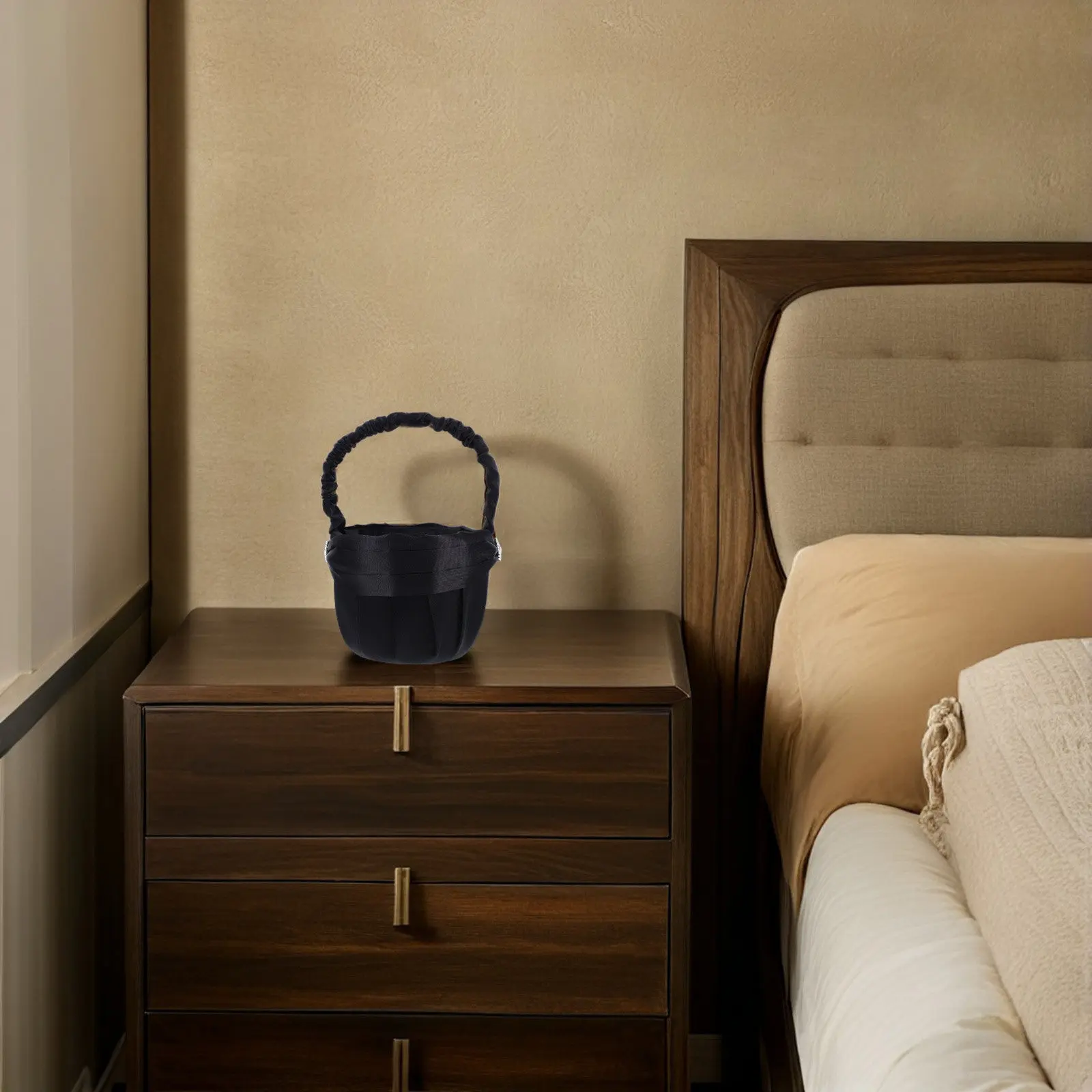 

Элегантная черная корзинка для цветов со стразами, держатель для свадебных цветов, портативный контейнер для лепестков для свадебной вечеринки и банкета