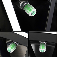 4pcs Car Styling 3D Fluorescent Green Glowing Luminous Valve Stem Caps For Mazda 3 Bk 6 2 5 Cx30 Axela CX-3 MX-5 CX-5 CX8 CX-7