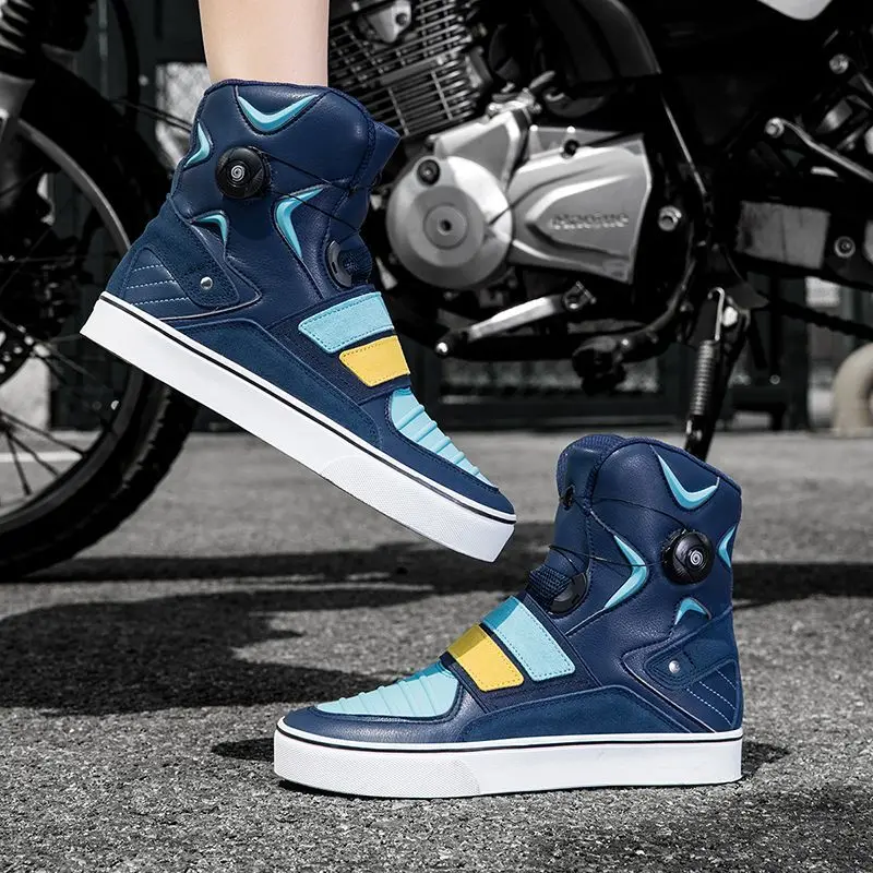 

Новые женские модные высококачественные мотоциклетные ботинки для активного отдыха, удобные, нескользящие, высокие, для езды на велосипеде