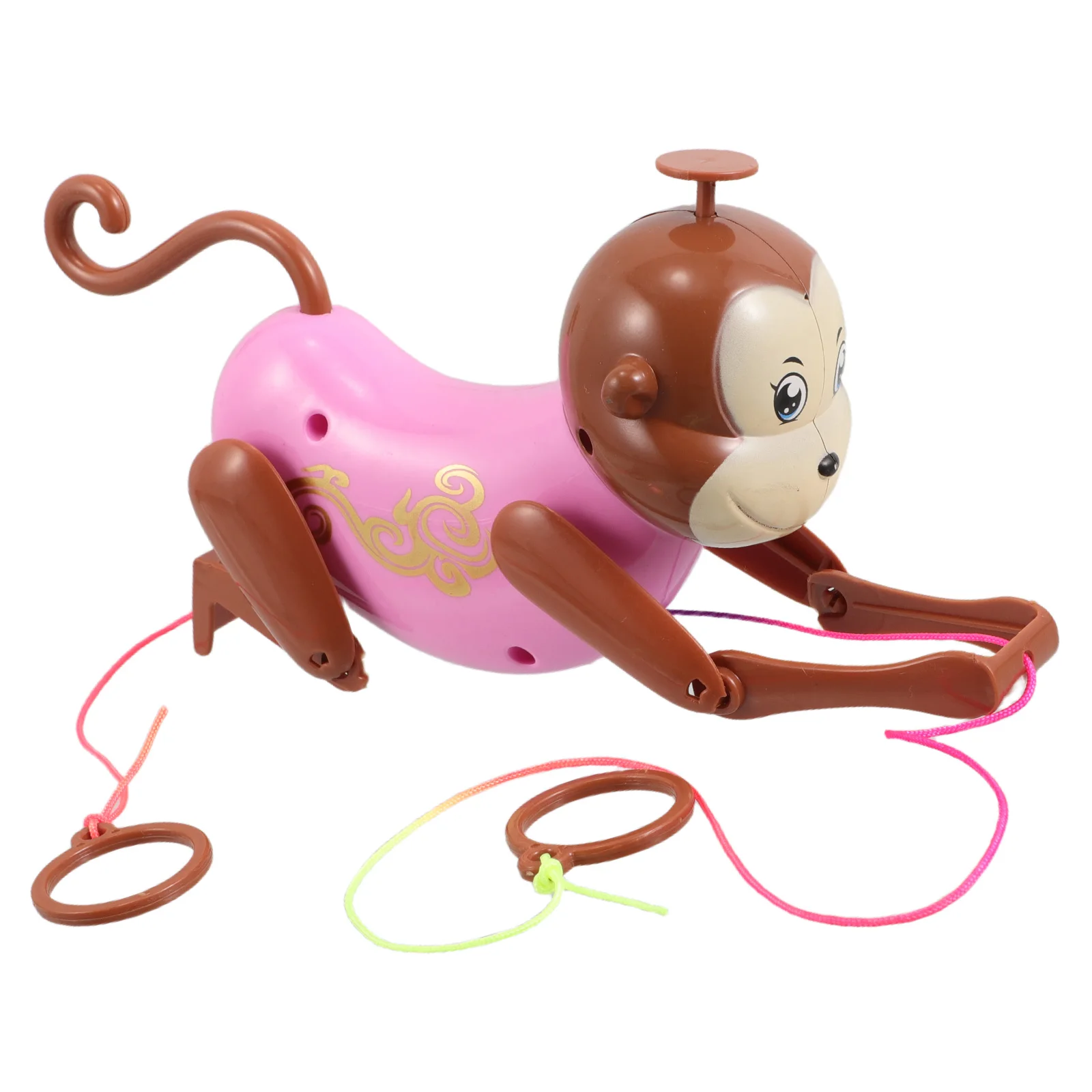 

Cartoon Pull String Monkey Toy Interactive Sensory Game Toddler Educational Montessori Rope Climbing Baby Kids Funny Play Hand