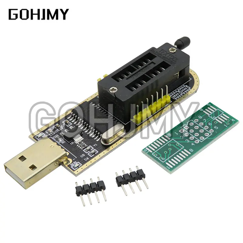 Ch341a 24 25 séries eeprom flash bios módulo programador usb + clipe de teste soic8 sop8 para eeprom 93cxx/25cxx/24cxx