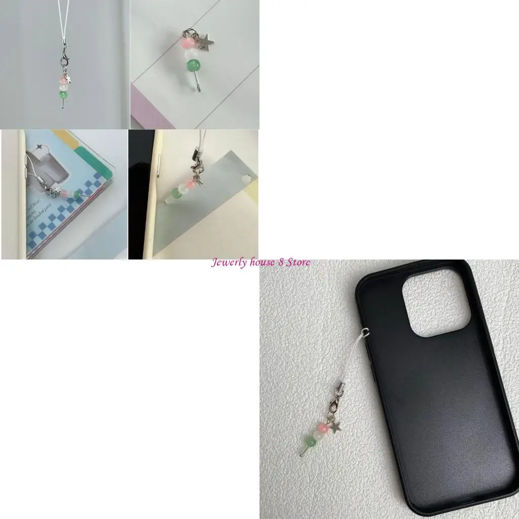 Модный-кулон-со-звездой-из-бисера-ремни-для-телефона-ремешок-с-карманом-брелок-для-ключей-ремень-для-рюкзака-очаровательная