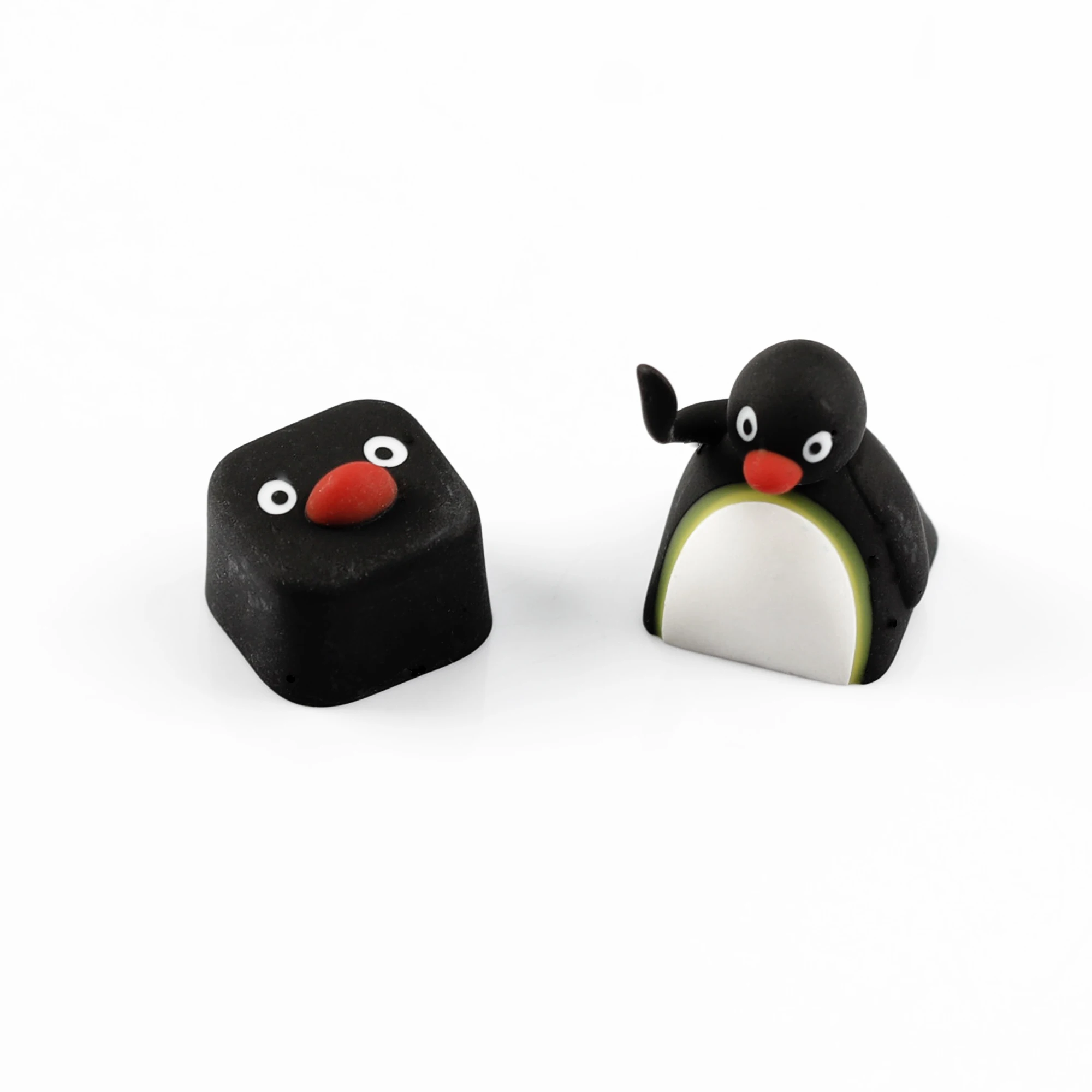 

YMDK 1pcs Cute Penguin Personalized Keycap Creative DIY Resin Custom Keycaps for MX Mechanical Keyboard