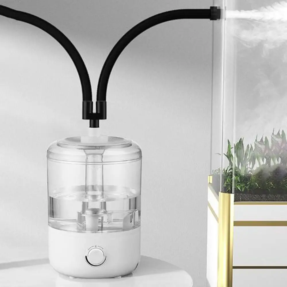 4 Liters Reptile Humidifier Double Tube Large Capacity Reptile Fogger Keep Fresh Quiet Amphibians Herps Humidifier