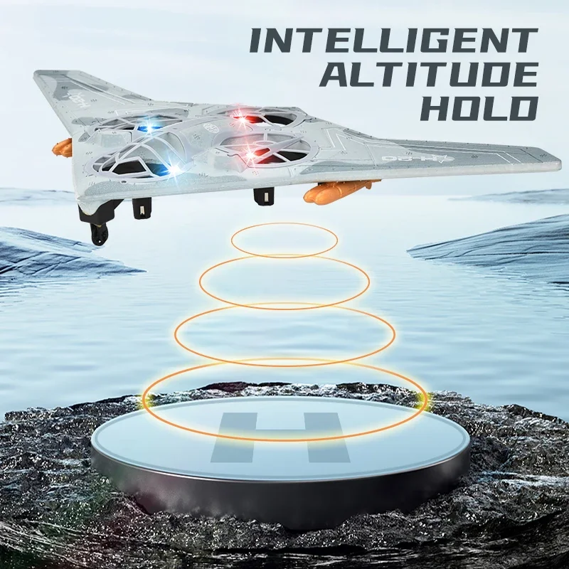 Rc Vliegtuig V19 330Mm Vleugel Spanwijdte Afstandsbediening Quadcopter Foam Vaste Vleugel Outdoor Rc Vliegtuig Vliegtuig Voor Volwassen Jongens Cadeau