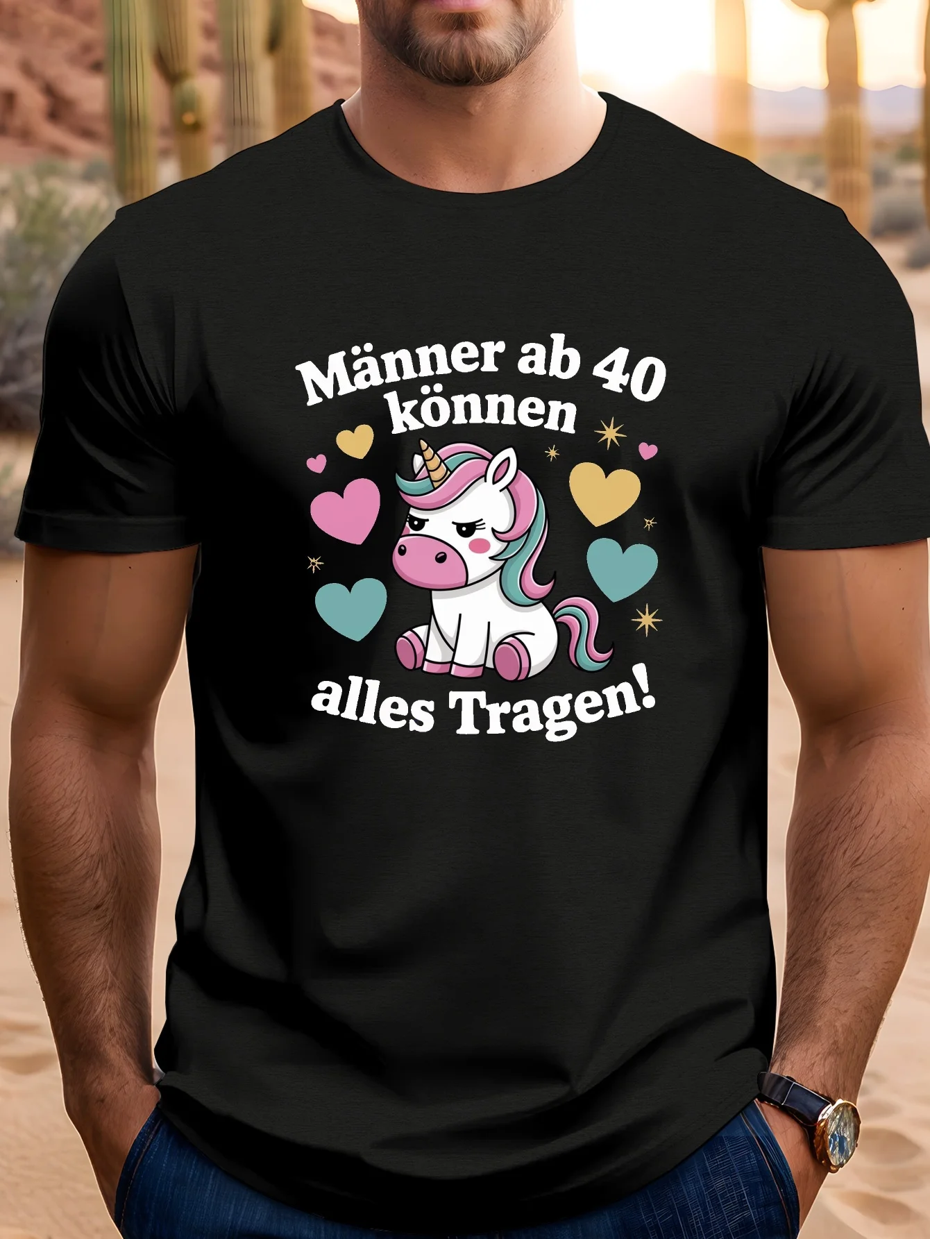 Fun German Slogan Men's 40g Textured Plus-Size T-Shirt, Plus Size