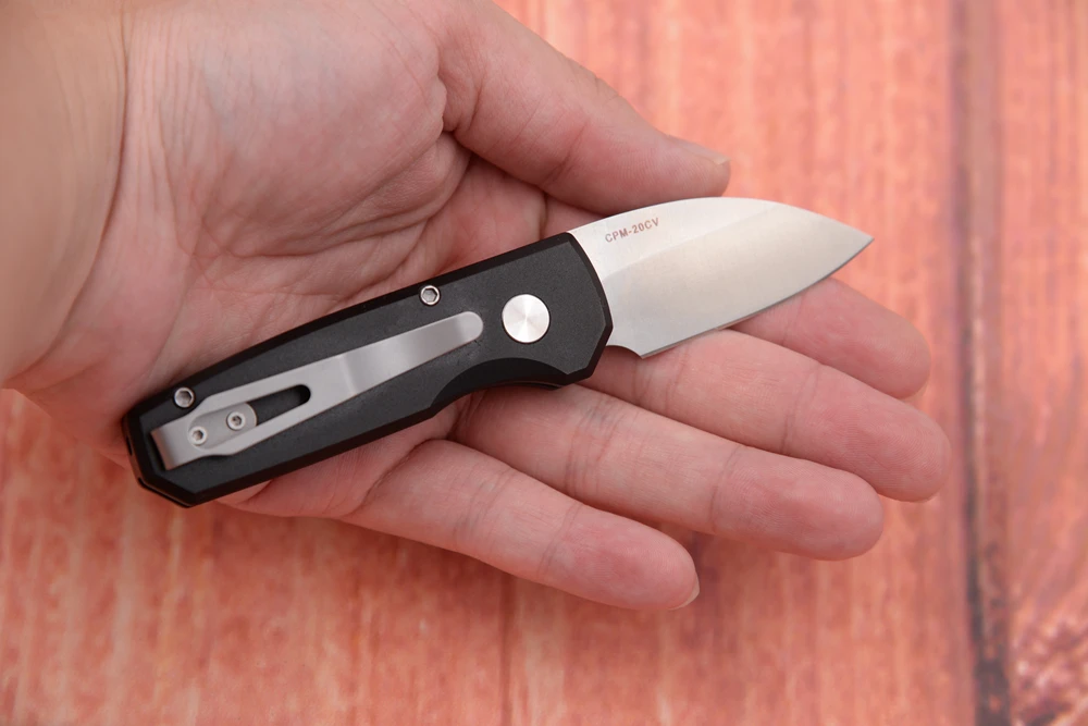 سكين قابل للطي من JUFULE طراز 2023 Runt 5 Wharncliffe Mark 20CV مصنوع من الألومنيوم مع مقبض للمعسكر والصيد في الخارج