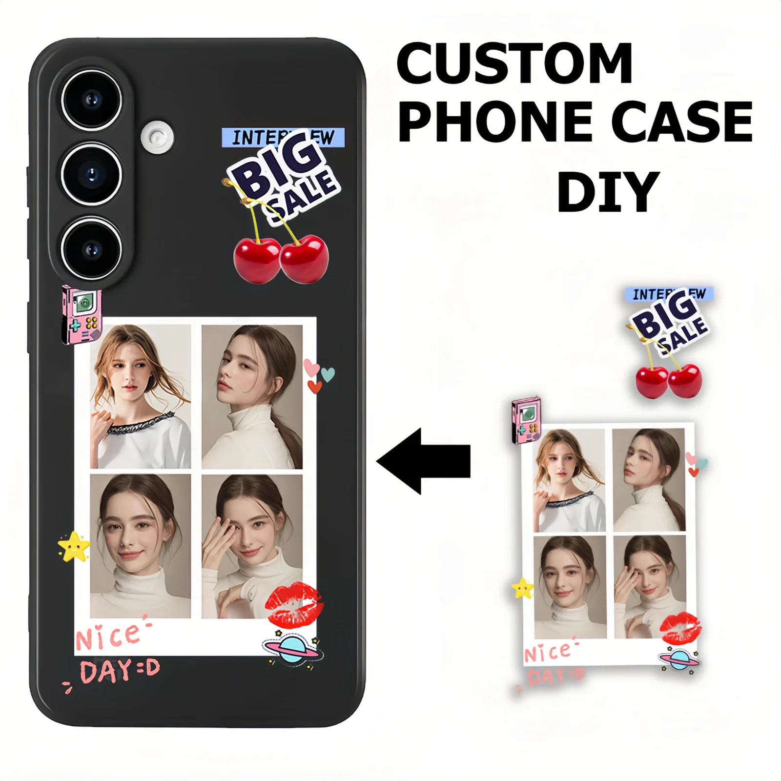 Soft TPU Customization Phone Case For Samsung Galaxy A55 A54 A53 A52 A35 Ultra Plus S21 S22 S23 S24 S25 S26 Anti-drop Back Cover