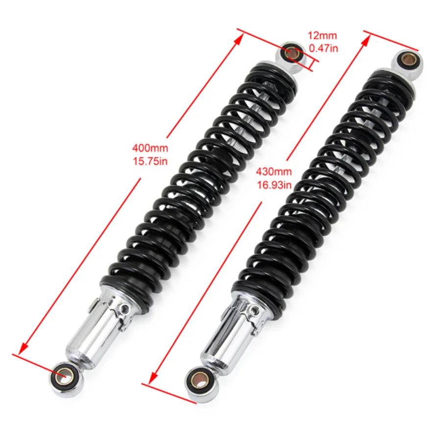 Amortiguador trasero de motocicleta para Honda Jialing Lifan XL125 XL185 JH125L ZS125GY JH150 Dirtbike suspensión de resorte de horquilla trasera