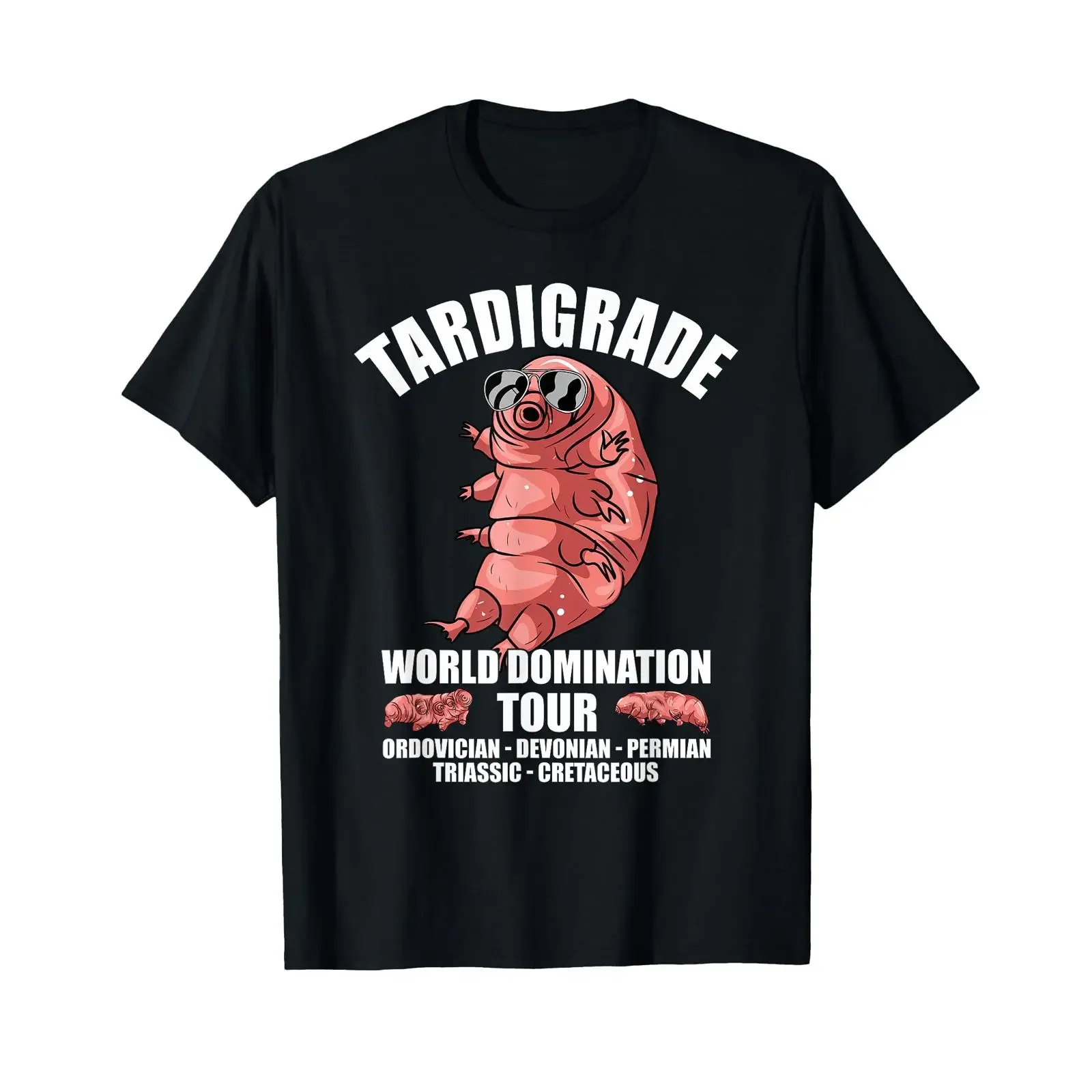 Tardigrade World Domination Tour Funny Microbiology T Shirt vintage Washed Slightly Stylish Soft graphic homme Comfortable
