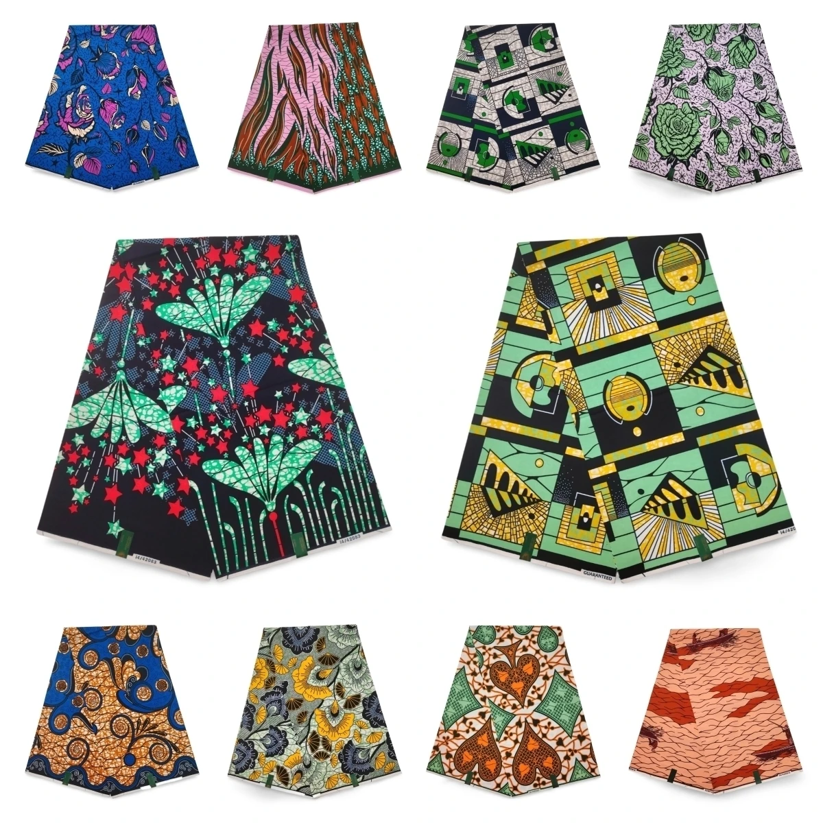 New Wholesale Prices African Real Wax Prints Fabric Ankara Wax 100% Cotton Wax Guaranteed Veritable Original Wax Sewing Material