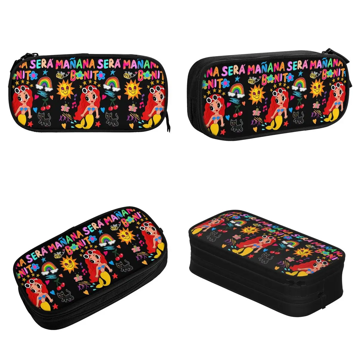 Cute Karol G Manana Sera Bonito Pencil Cases Music Pencilcases Pen Holder Kids Big Capacity Bag Students Stationery