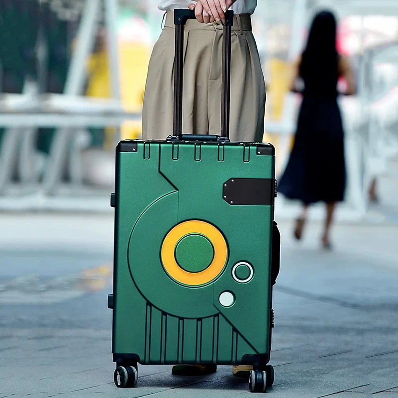 حقيبة سفر بعجلات من Vnelstyle للرجال والنساء مقاس 20/24/26 بوصة حقيبة سفر فائقة الهدوء بكلمة مرور حقيبة سفر للسفر #1