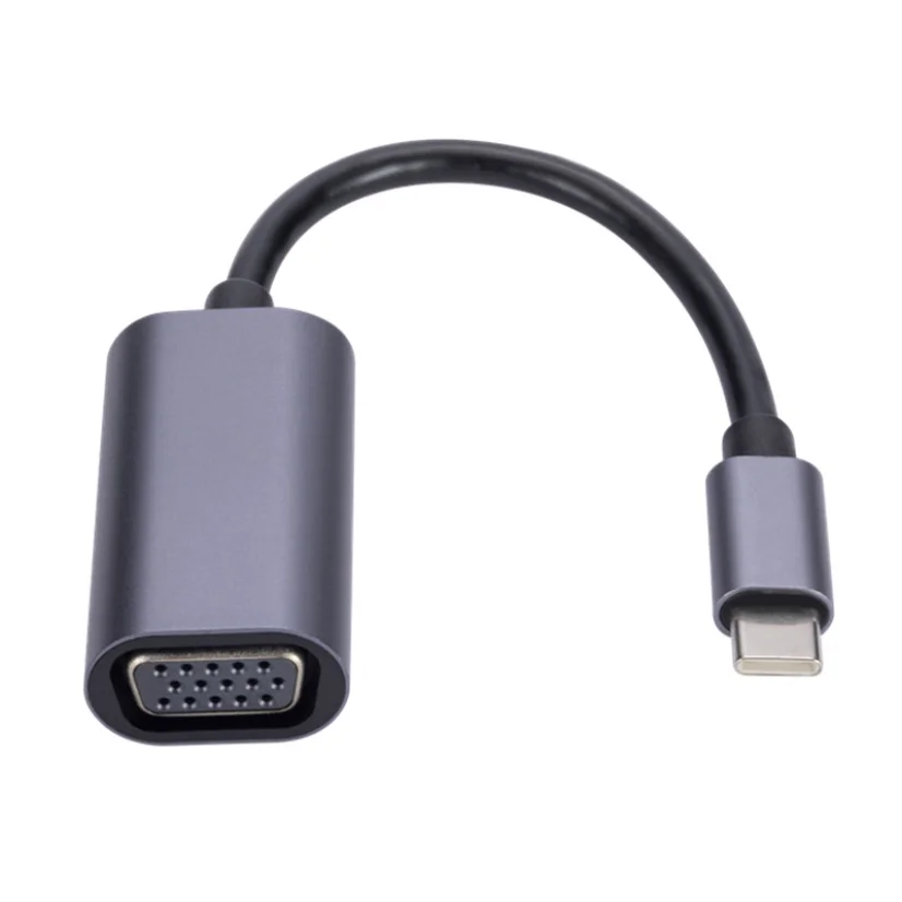 Type C to Female VGA Adapter Cable USBC USB 3.1 to VGA Adapter for Macbook 12 inch Chromebook Pixel Lumia 950XL Hot Sales