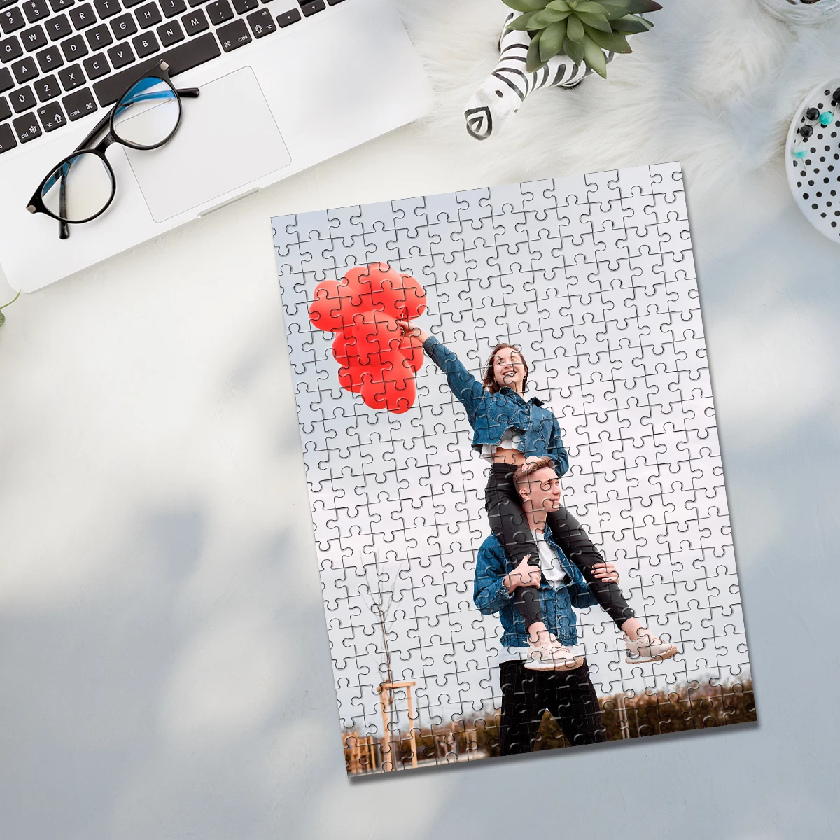 35/300/500/1082pcs Personalized Custom Couple Travel Photo Puzzle Children For Birthdays For Weddings For Fall Autumn Winter
