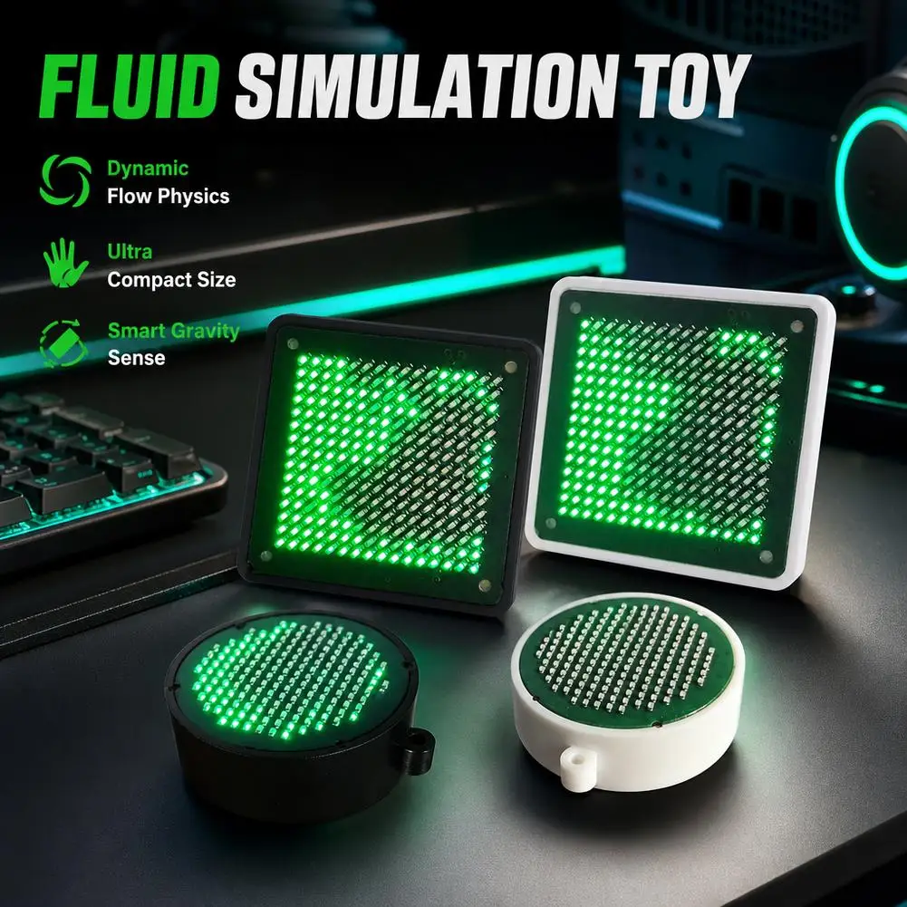 Fluid Simulation Toy Smart Gravity Sense USB Rechargeable Desk Toy Design for Stress Relief Esports Ornament