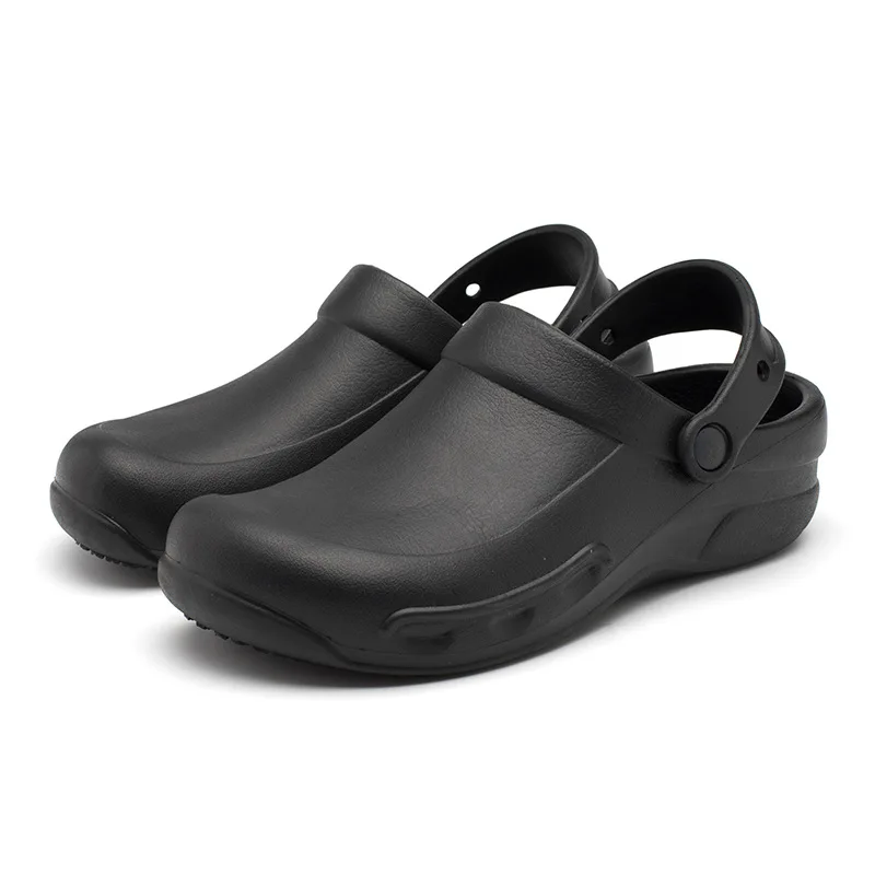 New Men's Chef Kitchen Working Slippers Non-slip Waterproof Oil-proof Shoes Rubber Rain boots for Men and Women Unisex Sandals