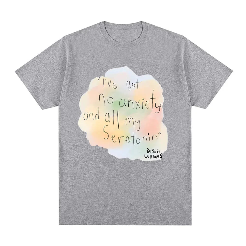 Robbie Williams Same Clothes Merch T Shirt Men Women Clothing Fashion Short Sleeve High Quality 100% Cotton Casual T-shirts Tops