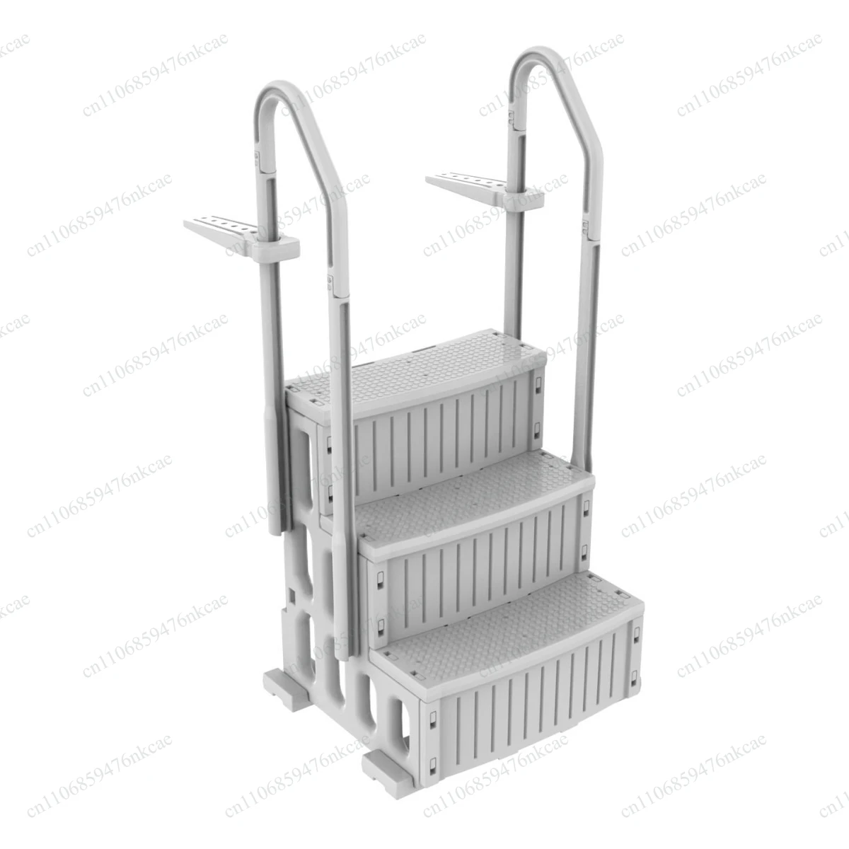 Swimming reinforced plastic escalators, handrails